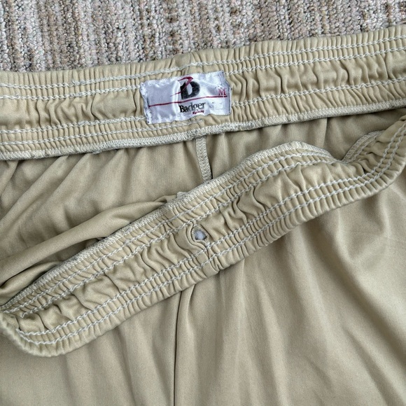 BADGER SPORT PRE-OWNED MENS YELLOW POLYESTER ATHLETIC PRACTICE SHORTS - MEDIUM - Picture 5 of 13